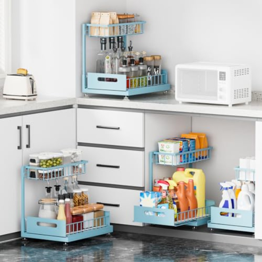 Under Sink Organizer Storage 2 - đánh giá và giá Drawer Organizer Bamboo