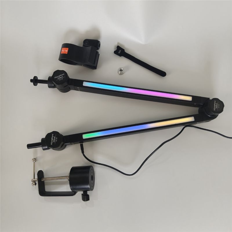 Rotatable Suspension Boom Scis - đánh giá và giá Desk Setup With Mic