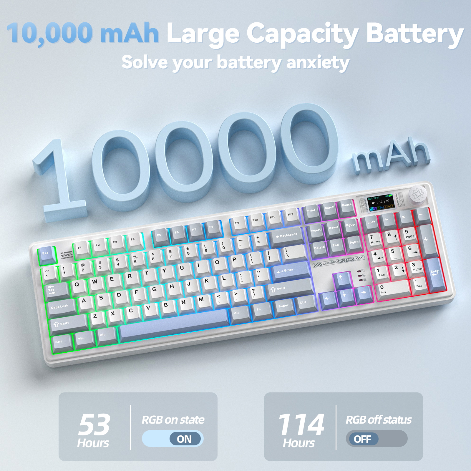 LINGBAO K108pro Mechanical Key - đánh giá và giá Korean Desk Setup