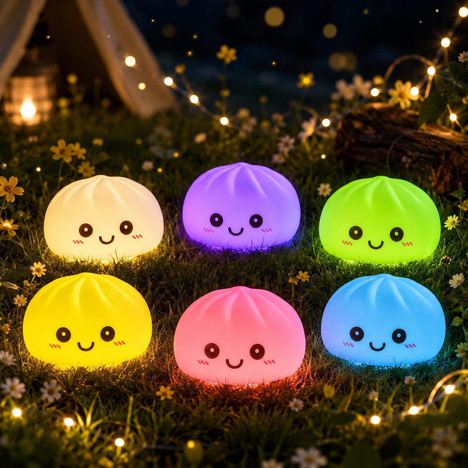 New Dumpling Night Lights Glow - đánh giá và giá Desk Setup Kawaii