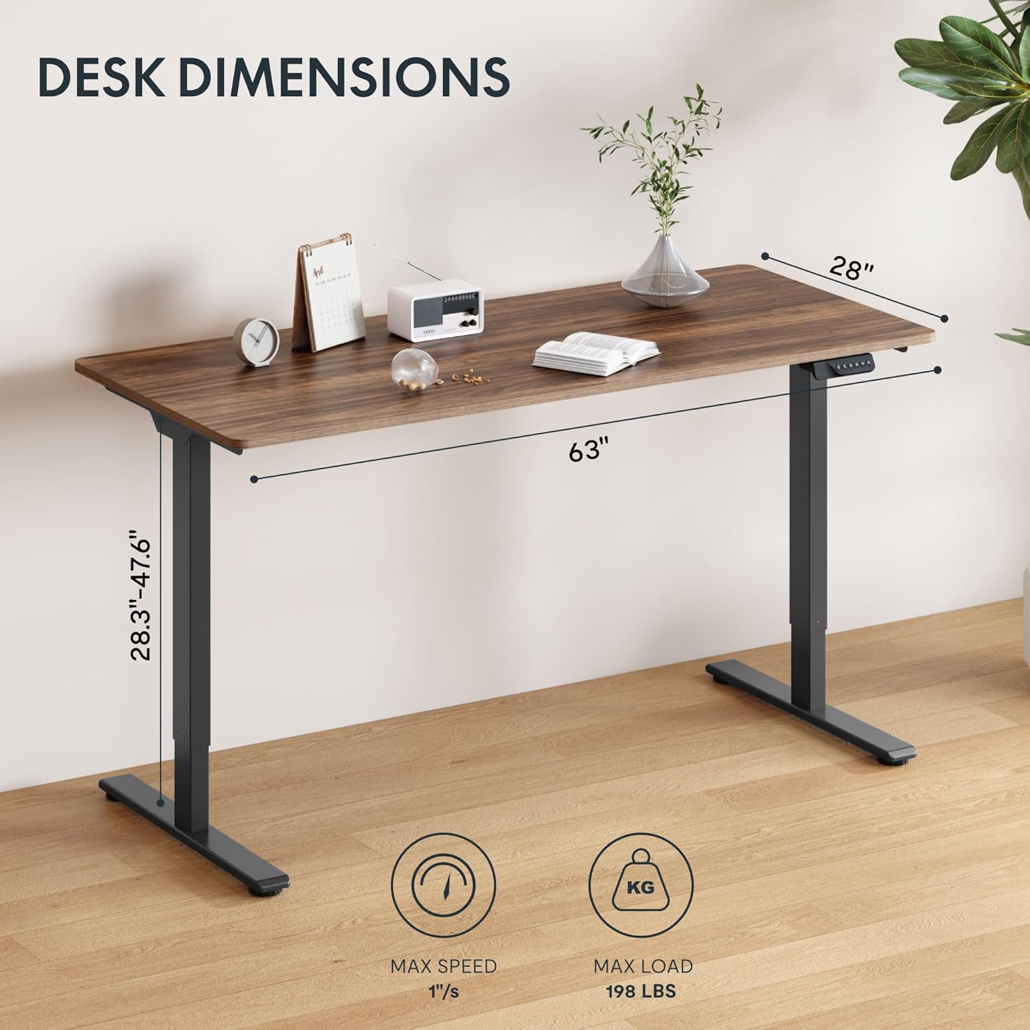 Large Electric Standing Desk w - đánh giá và giá Desk Setup Dual Monitor