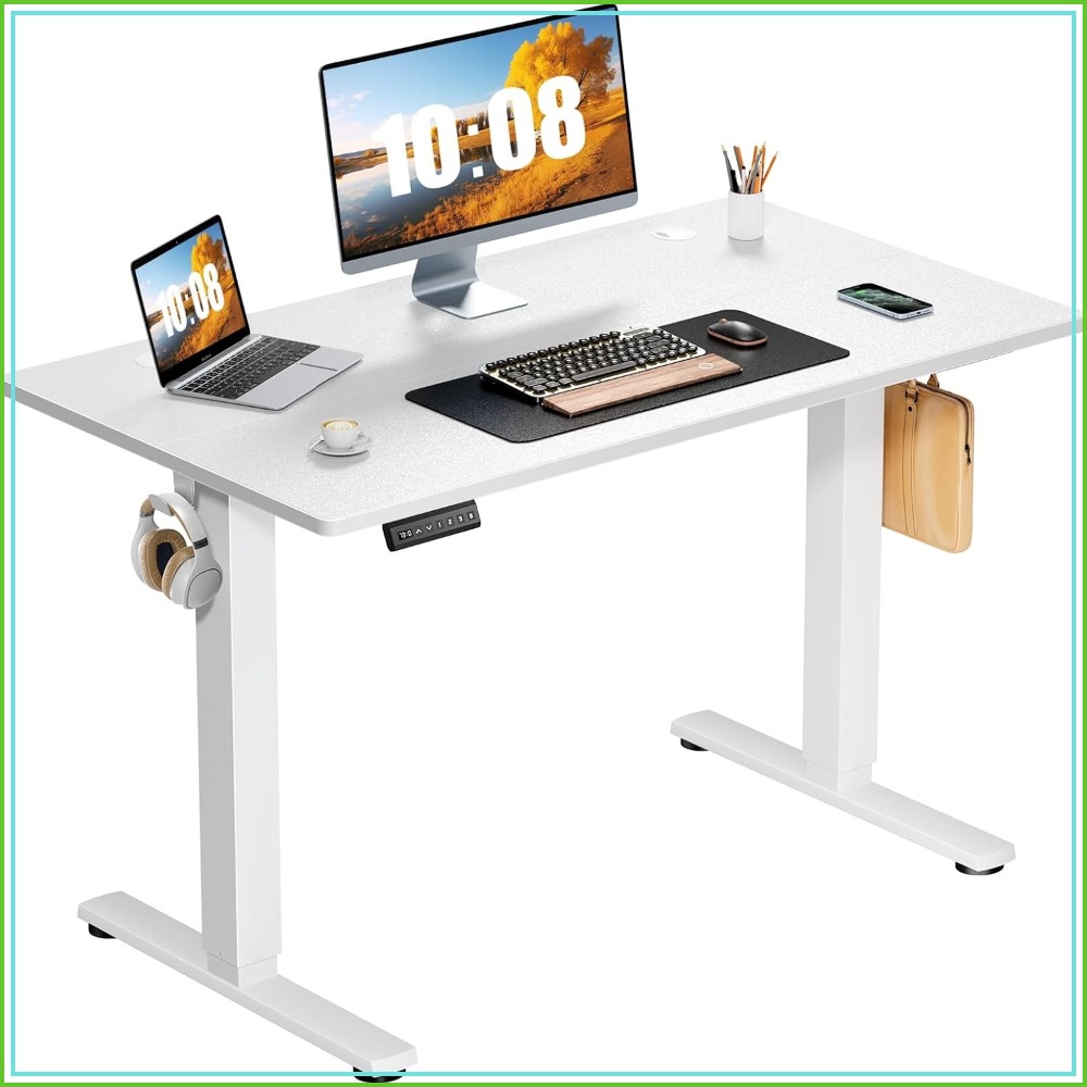 Electric Standing Desk Adjusta - đánh giá và giá Desk Setup Home Office