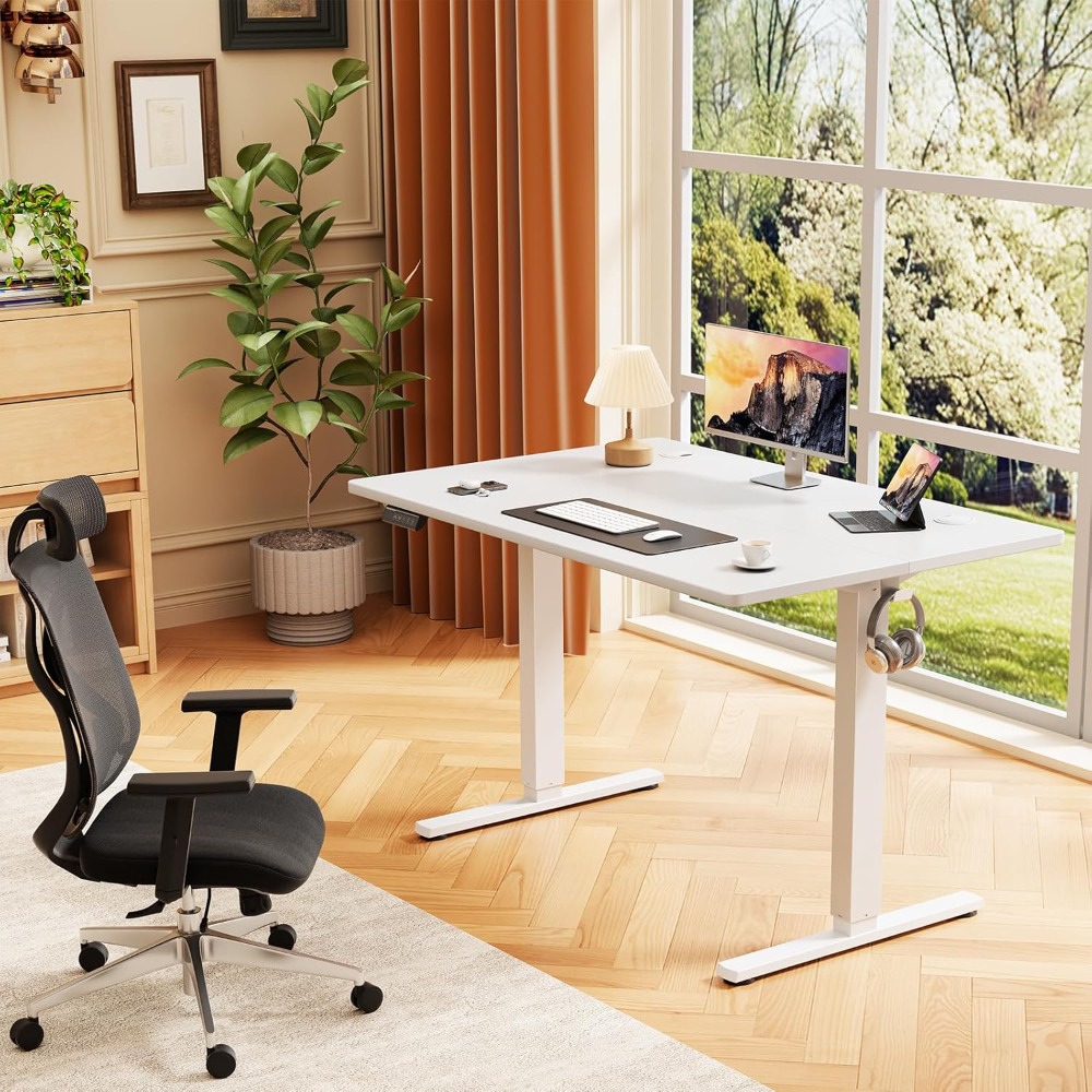 Electric Standing Desk Adjusta - đánh giá và giá Desk Setup Home Office
