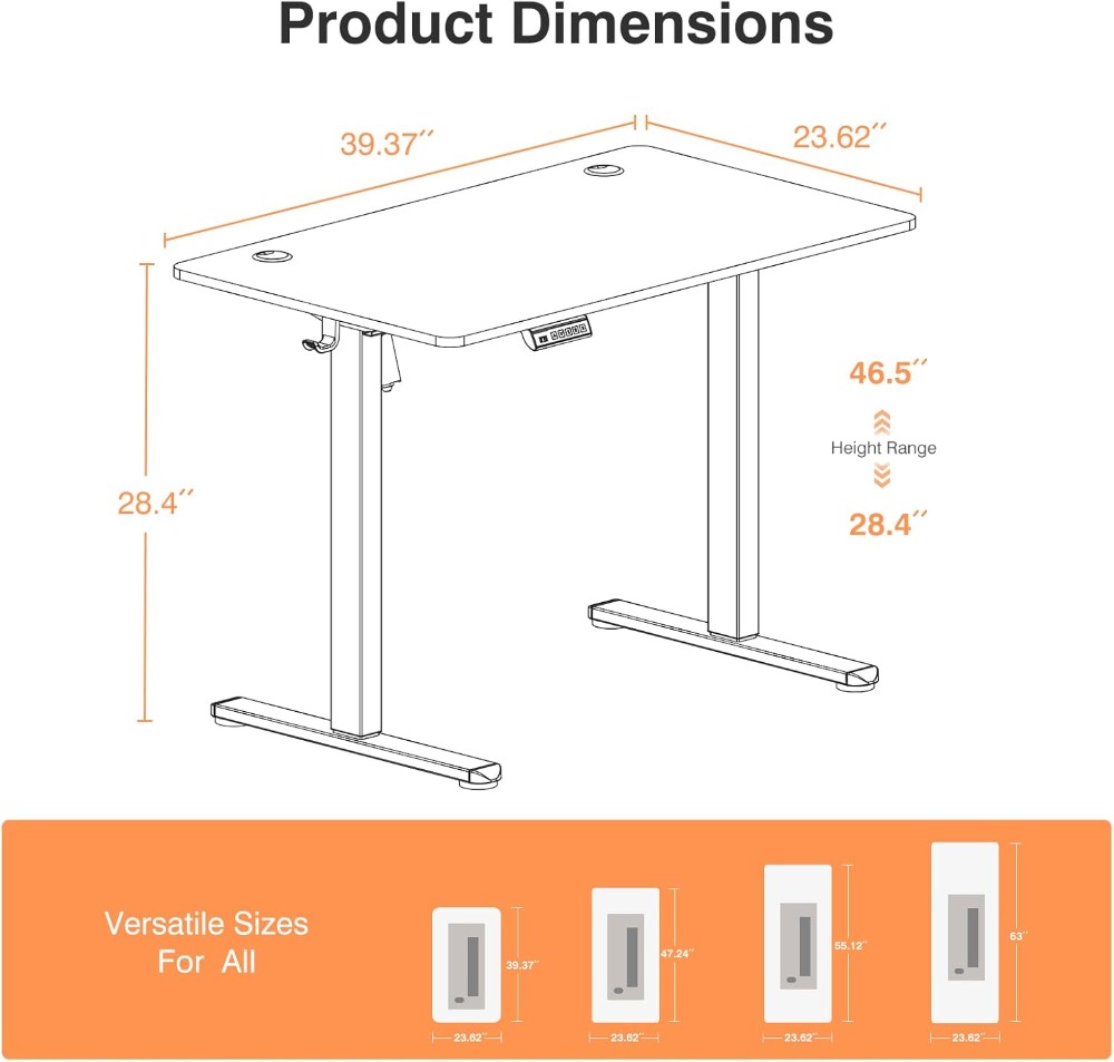 Electric Standing Desk Adjusta - đánh giá và giá Desk Setup Home Office
