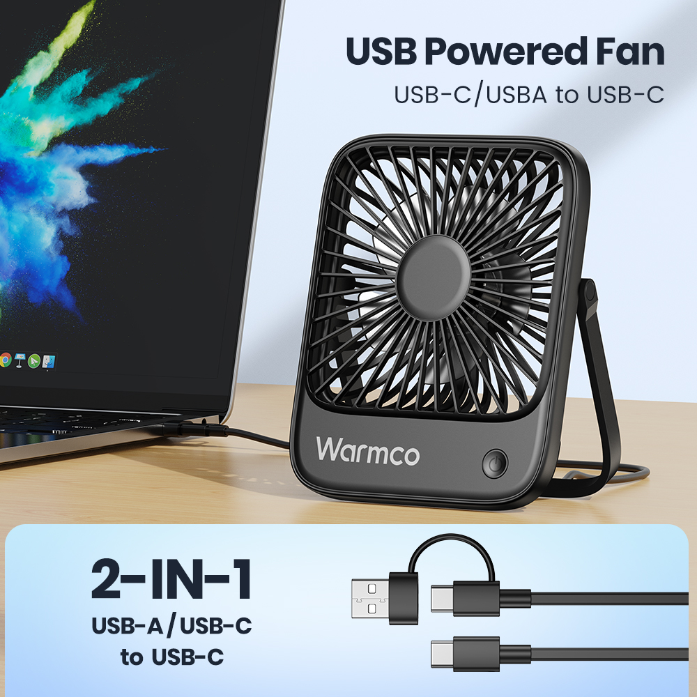 Warmco Mini Fan USB Desk Fan P - đánh giá và giá Desk Setup Gear