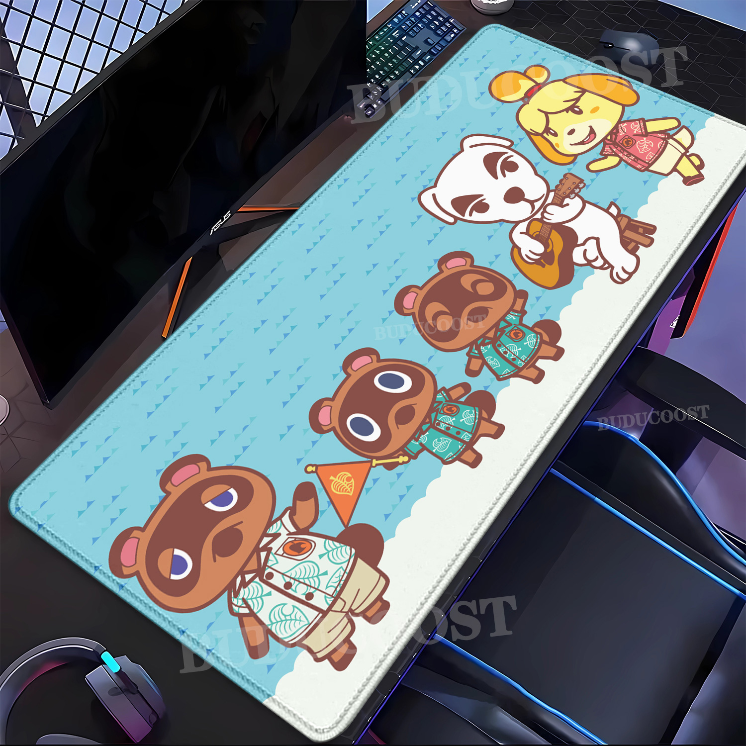 Large Kawaii Mouse Pad Non-Sli - đánh giá và giá Korean Desk Setup