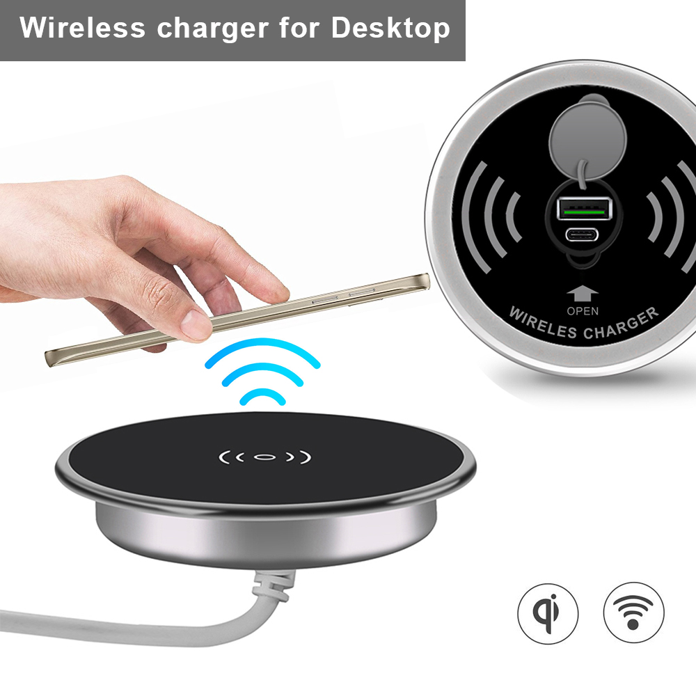 Desk Embeded Wireless Charger  - đánh giá và giá Xiaomi Desk Setup
