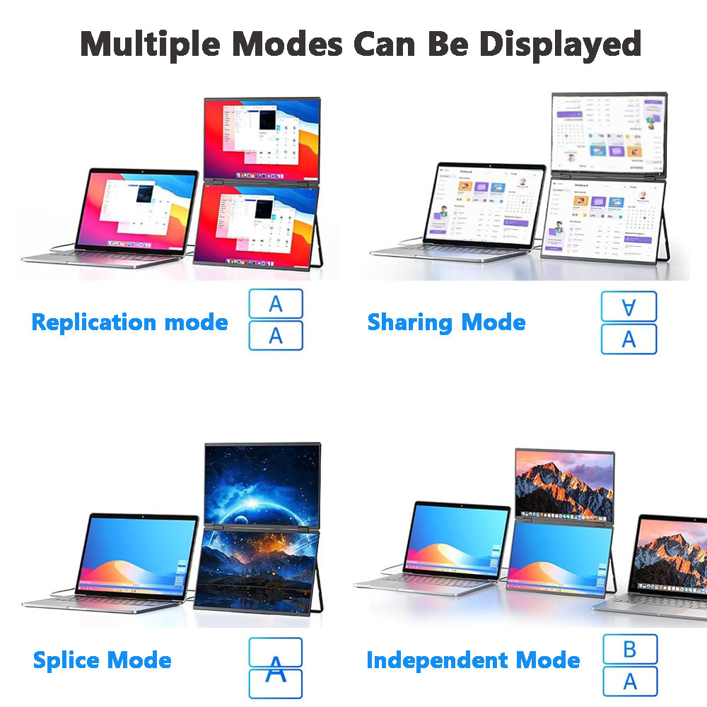 14‘’ Dual Portable Monitor Sta - đánh giá và giá Dual Monitor Desk Setup