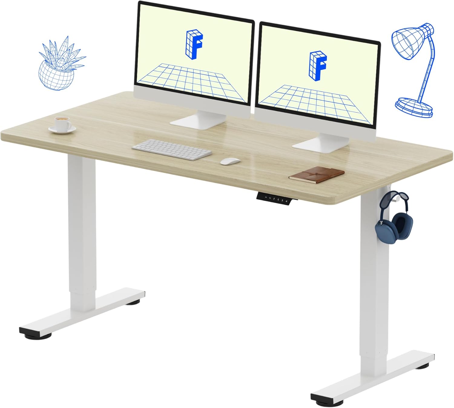 Electric Height Adjustable Sta - đánh giá và giá Desk Setup Home Office