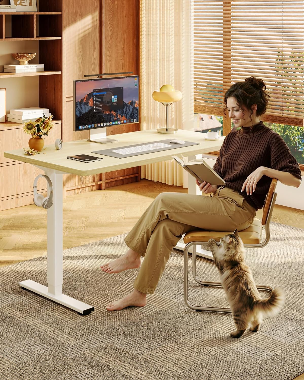 Electric Height Adjustable Sta - đánh giá và giá Desk Setup Home Office