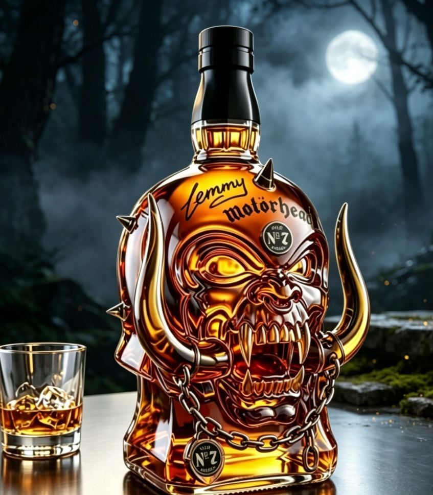 Retro Horn Skull Glass Whiskey - đánh giá và giá Desk Setup Retro