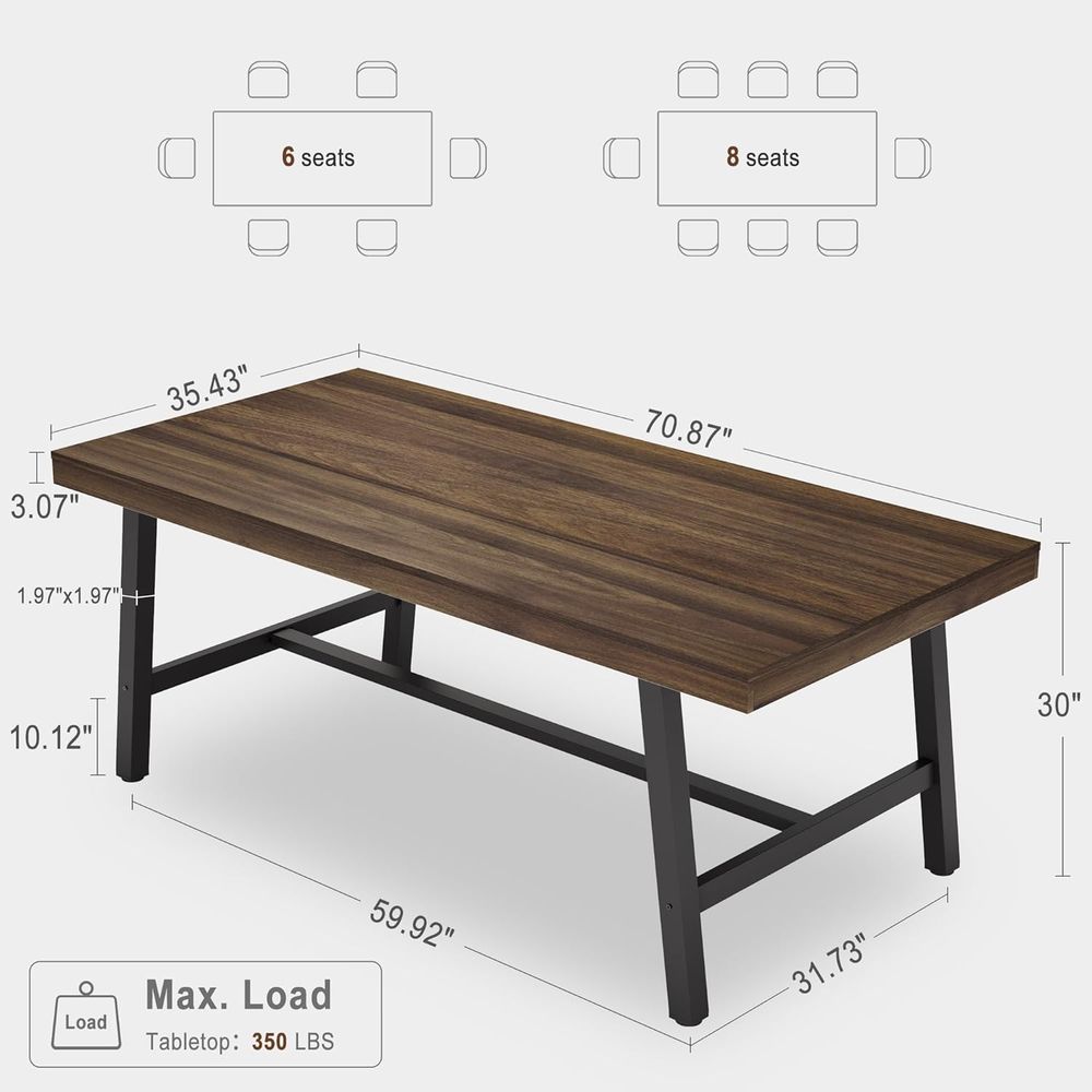 Extra Long Industrial-Style Ru - đánh giá và giá Desk Setup Dual Monitor