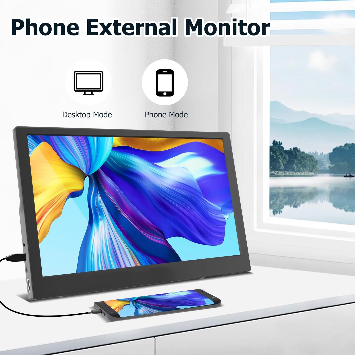 11.6 Inch Dual Portable Monito - đánh giá và giá Dual Monitor Desk Setup