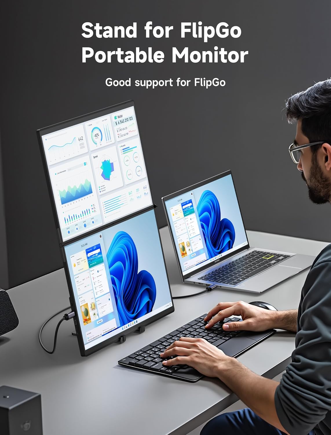 Portable Monitor Stand Mount f - đánh giá và giá Desk Setup Reference